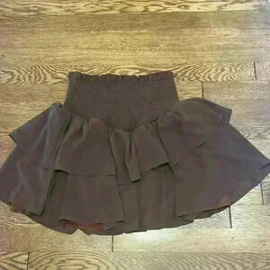 🔥Brown ruffle skirt
